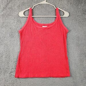 VTG Y2K Abercrombie & Fitch Ribbed Fitted Stretch Red Tank Medium Elena Gilbert